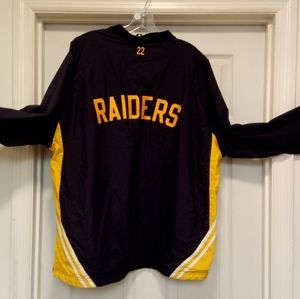🏈 Excellent Condition, like new! Halloway Raiders starter jacket🎌size XL🎌
